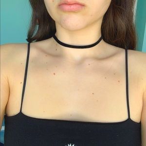 Black velvet choker